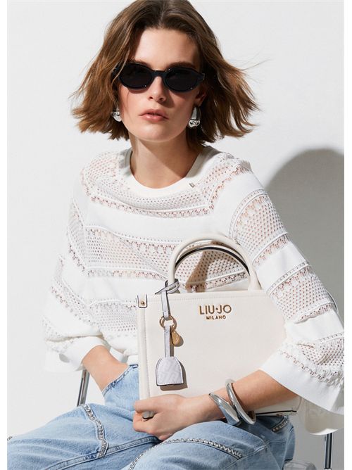 Borsa a mano piccola con charm LIU JO | AA6192E1012/X0459